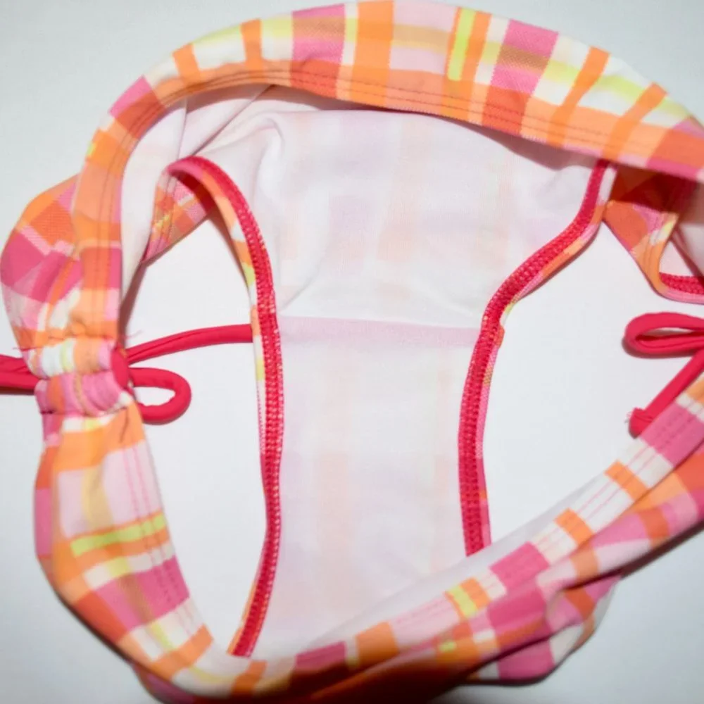 Kanu Surf Plaid Halter Bikini Swimsuit - Size 8